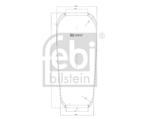 FEBI BILSTEIN Pneimoatsperes spilvens, Pneimopiekare 38647